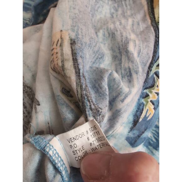 Vintage North River Men’s Hawaiian Shirt Speed Boats Size XL(206) - Picture 8 of 9